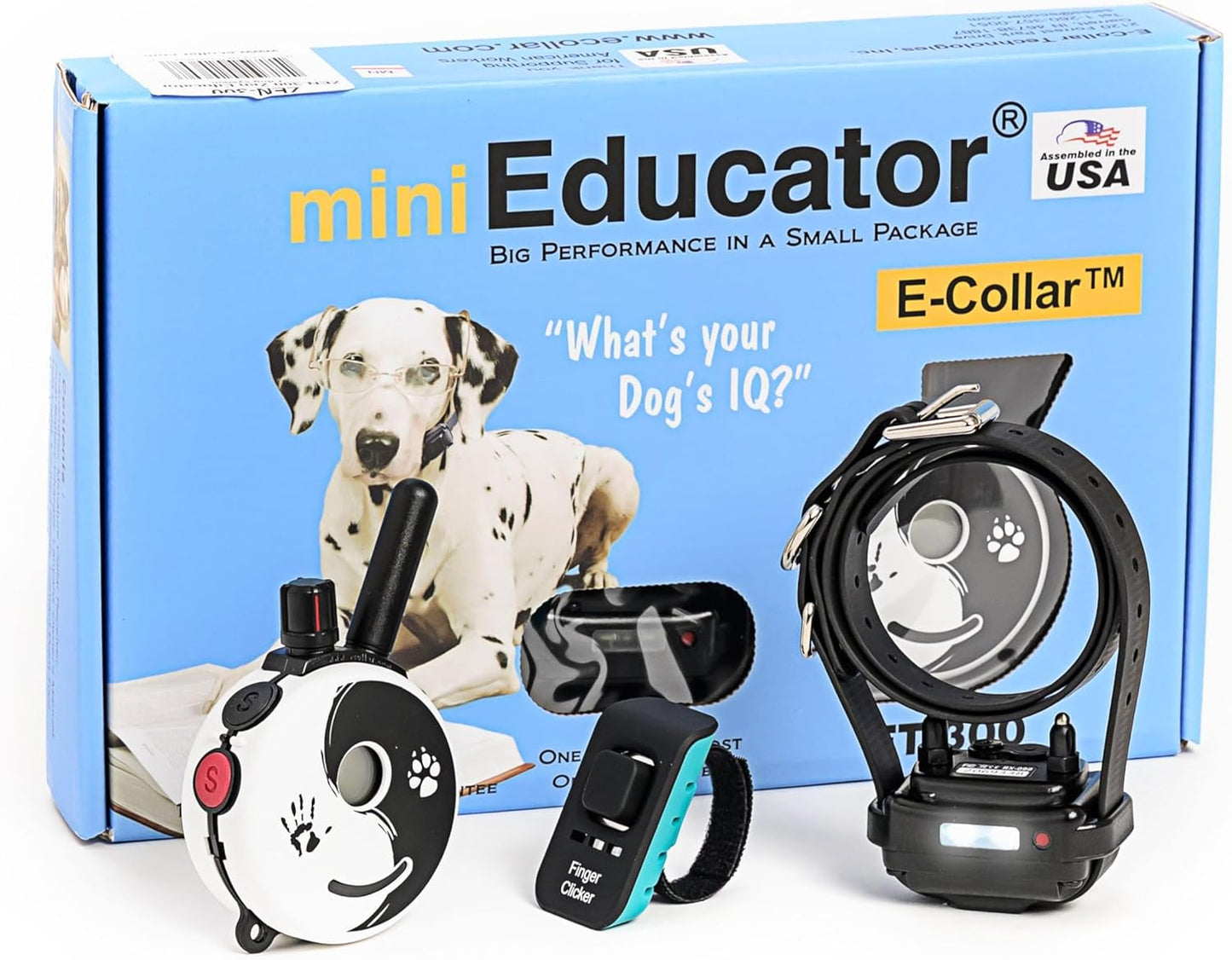 E-Collar Mini ET-300 Remote Dog Training Collar - 1/2 Mile Range, Waterproof, Rechargeable, 100 Levels of Stimulation, Vibration, Tone, and Light for Small to Medium Dogs