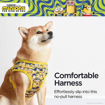 Medium Yellow Dog Harness - Comfortable Mesh No-Pull Design | Officially Licensed Universal Studios Pet Product | Ideal Gift for Fans and Their Pets
